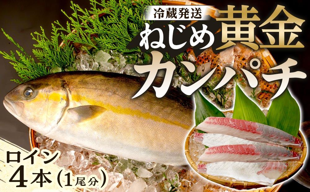 【ねじめ黄金カンパチ】ロイン 1尾分 ( 約400g × 4本 ) 配送日指定可能