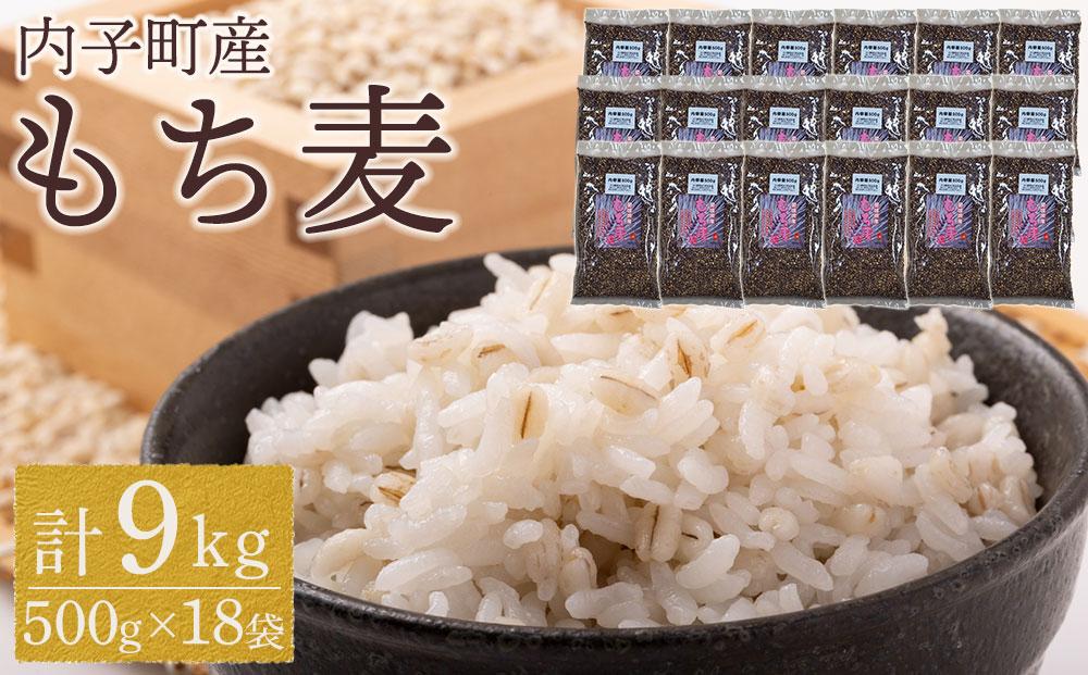 内子町産 もち麦（9kg）【食品 加工食品 人気 おすすめ 送料無料】