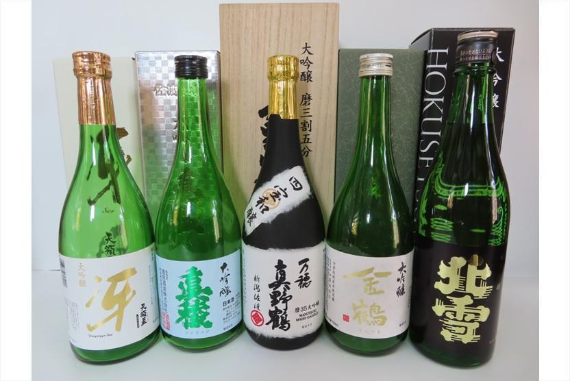 佐渡の銘酒　大吟醸セット　5種(各720ml×1本)