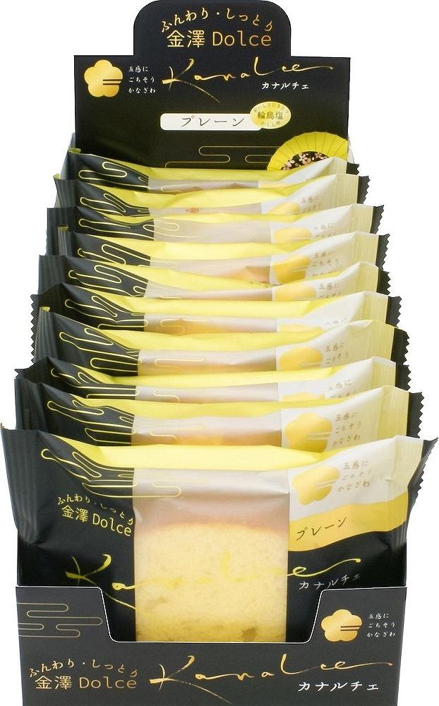 金澤兼六製菓カナルチェプレーンケーキ3ケース（10個入/箱×6箱×3ケース