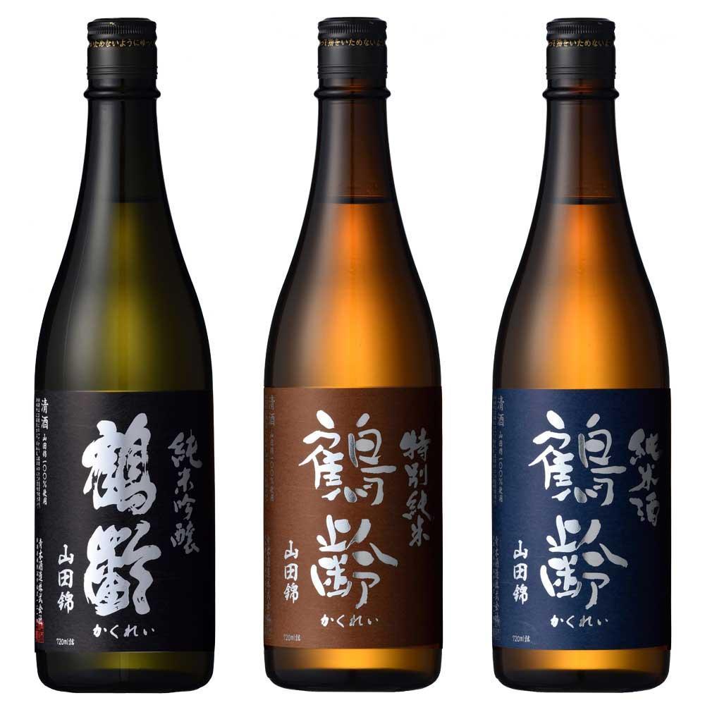 日本酒 鶴齢 無濾過生原酒 山田錦 720ml×3本セット 限定品