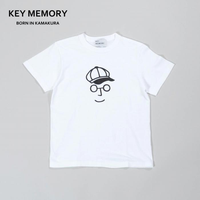 《0》【KEYMEMORY 鎌倉】キャスケットイラストTシャツ WHITE