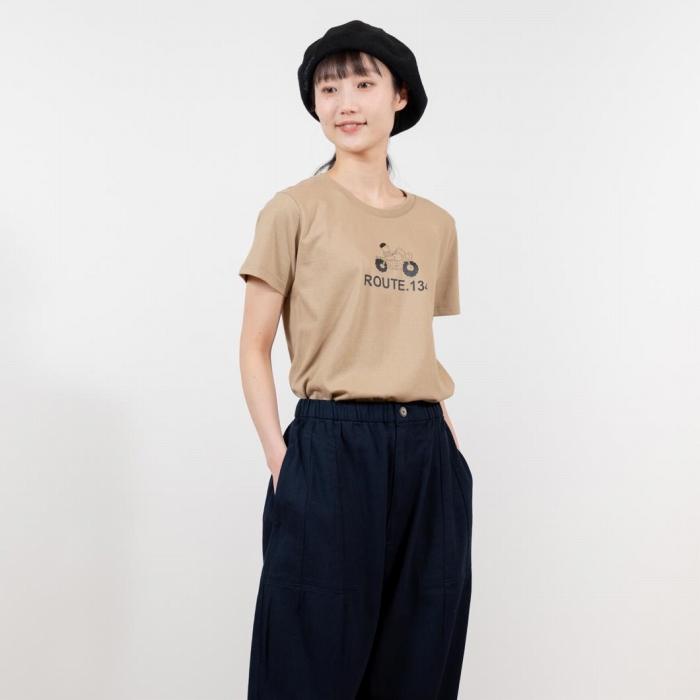 ふるさと納税 《1》ルート134イラストTシャツ NAVY 神奈川県鎌倉市 - 1