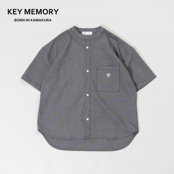 《1》【KEYMEMORY 鎌倉】スナップチェックシャツ BLACK