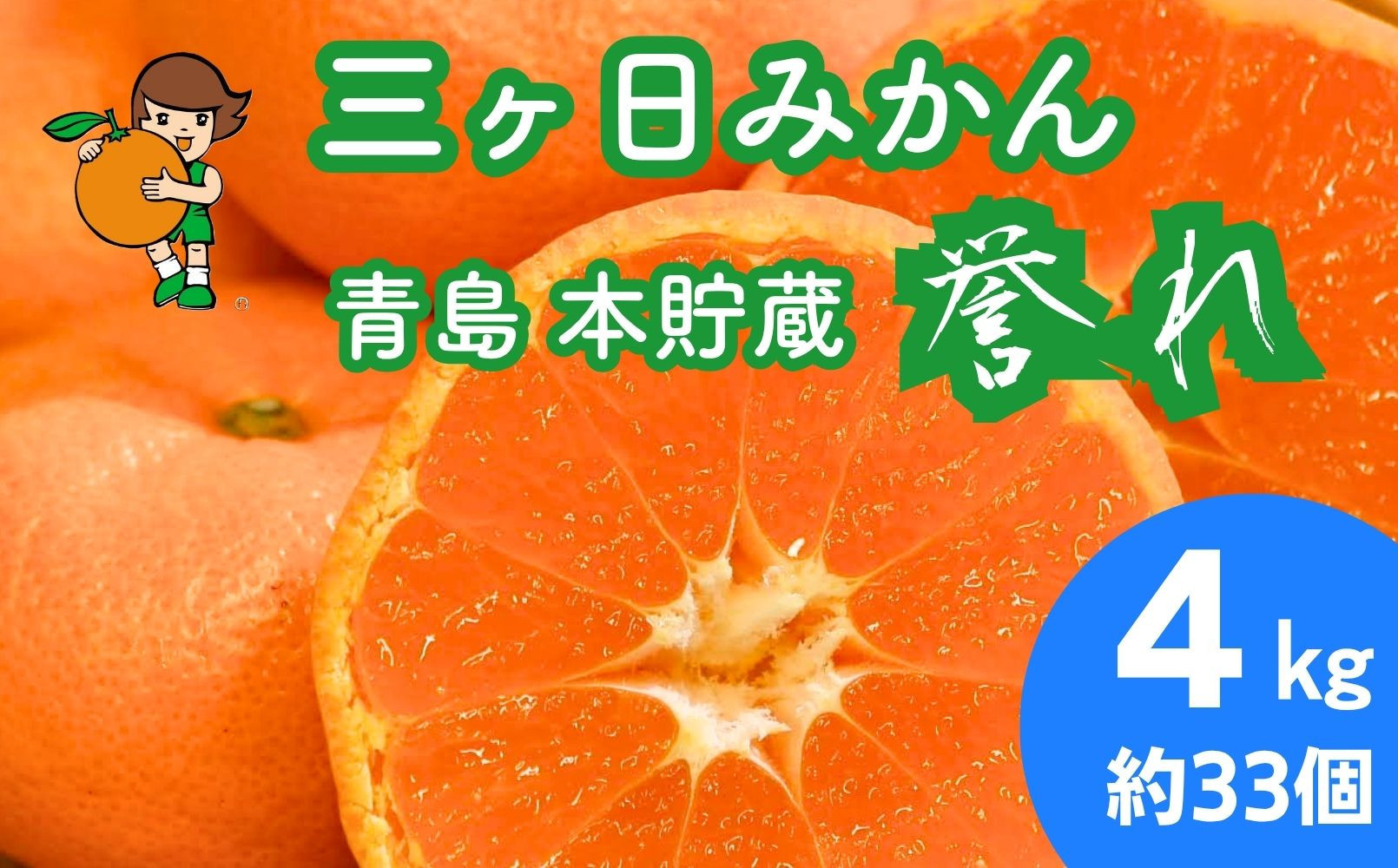 三ヶ日みかん　本貯蔵青島みかん「誉れ」【2027年3月以降順次発送】