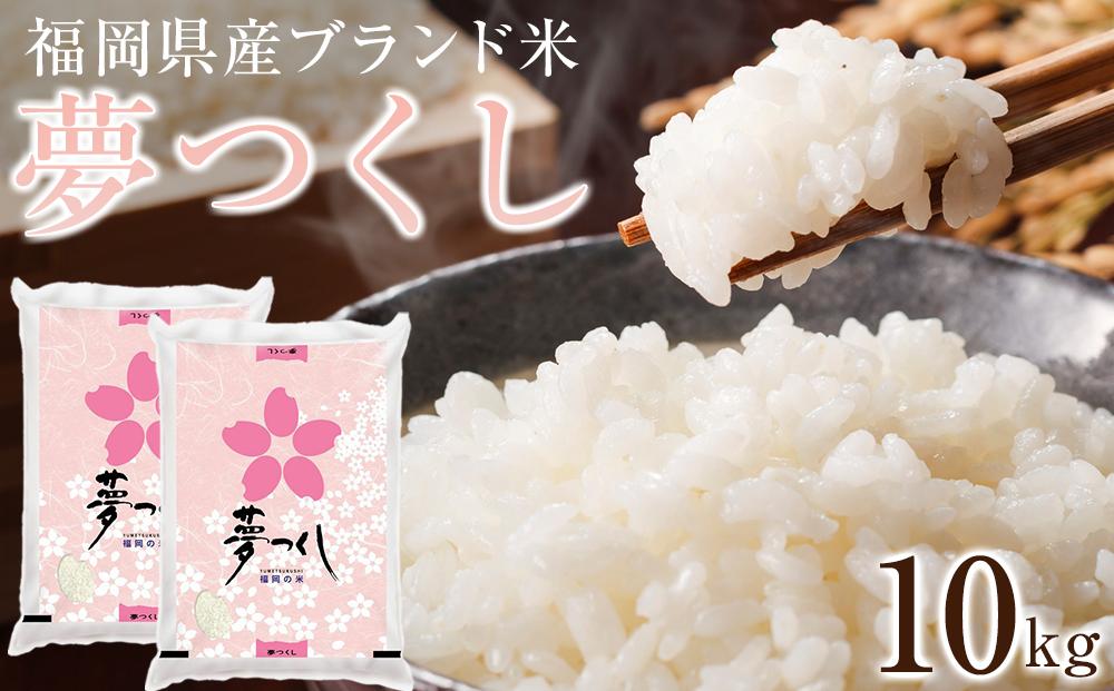 ＜令和6年産＞福岡県産ブランド米「夢つくし」白米　計10kg【米 ブランド米 ブランド 白米 夢つくし 令和6年産 家庭用  お取り寄せ お土産 福岡県産 取り寄せ グルメ 福岡県 筑前町 CE015】