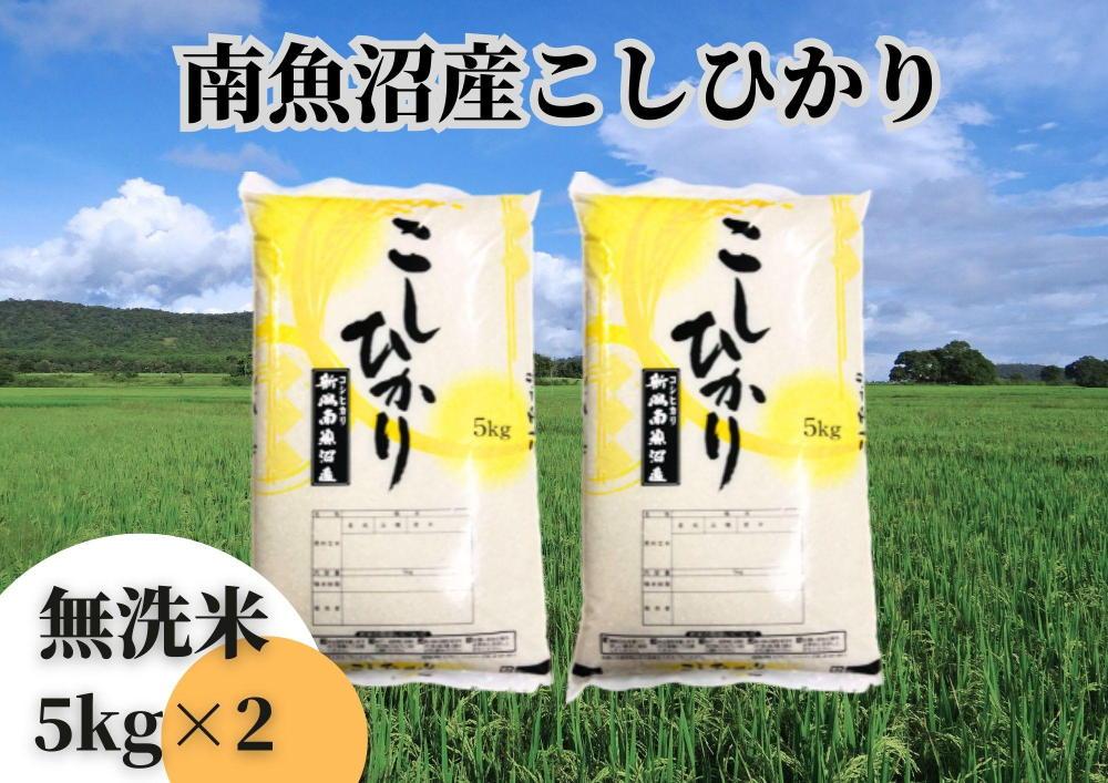 中【令和6年産 新米】【新潟県 特A地区】南魚沼産こしひかり 無洗米10kg（5kg×2袋）