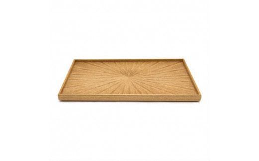 Rectangle Rays Tray　タモ ash