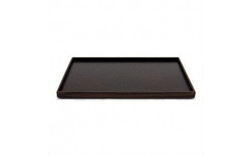 Rectangle Rays Tray　黒檀 ebony