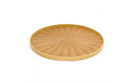 Round Rays Tray L　タモ ash