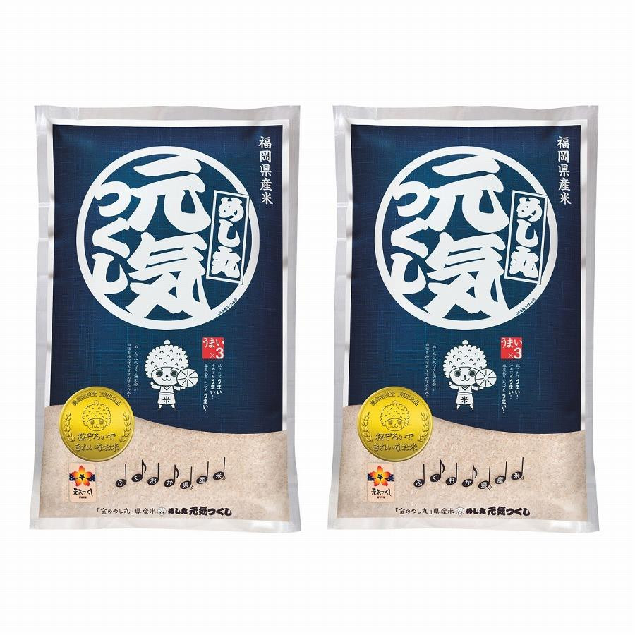 【令和7年度】『定期便（隔月発送）』福岡県産めし丸元気つくし10kg(5kg×2袋)全3回