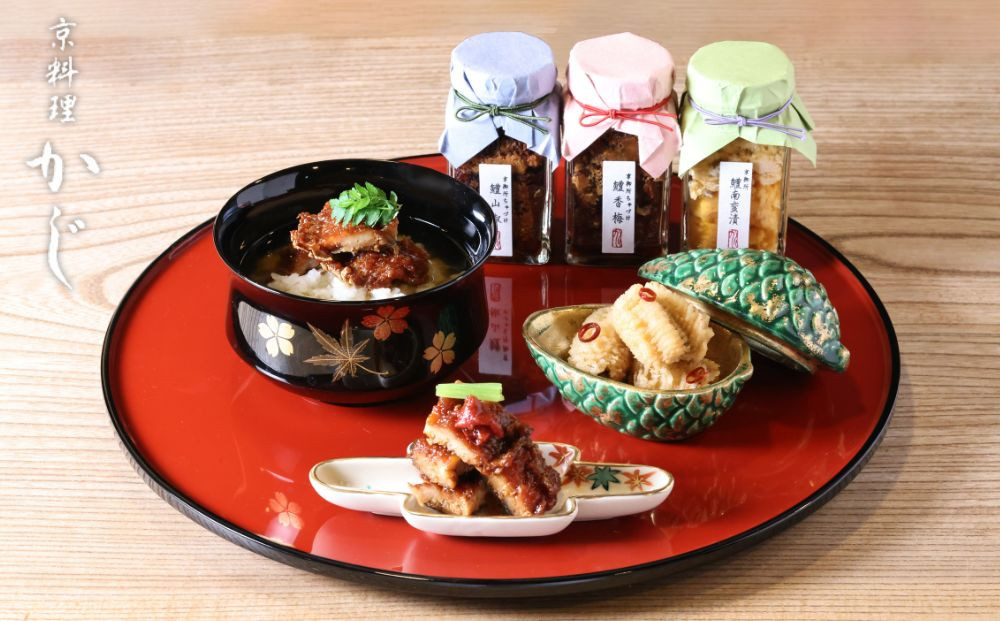 【京料理かじ】京御所はも三味(鱧山椒・鱧香梅・鱧南蛮漬)｜京都&nbsp;料亭&nbsp;ご飯のお供&nbsp;人気［&nbsp;京都&nbsp;京料理&nbsp;料亭&nbsp;高級&nbsp;人気&nbsp;おすすめ&nbsp;鱧&nbsp;お取り寄せ&nbsp;通販&nbsp;送料無料&nbsp;ふるさと納税&nbsp;］