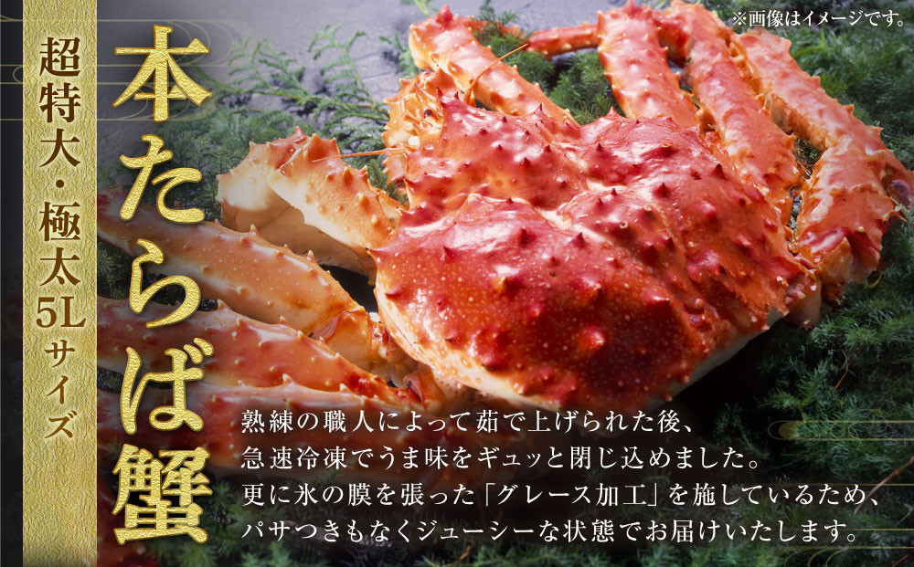 超特大・極太5L】本たらば蟹ボイル脚 1kg×2 計2kg | JTBのふるさと納税