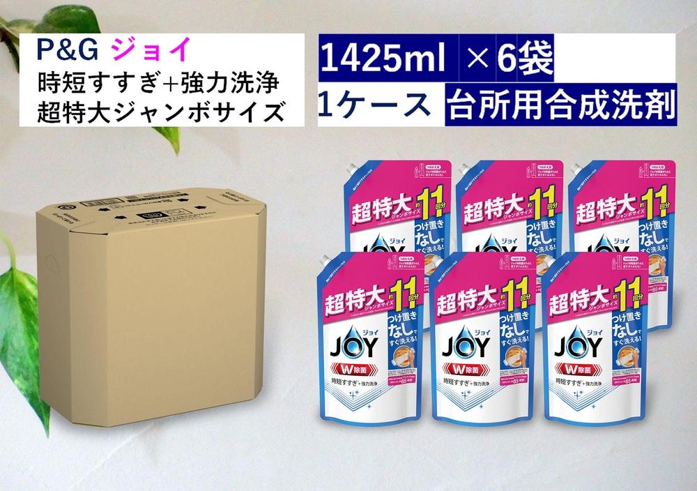 除菌ジョイコンパクト　さわやか微香　詰替ジャンボサイズ　1,425ml×6個セット