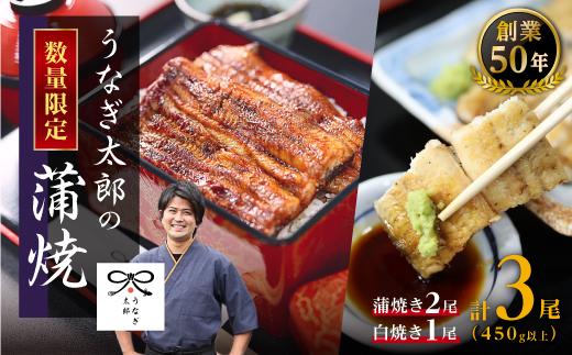 【蒲焼2尾&nbsp;白焼1尾　計3尾セット】創業50年・職人による手焼き　大隅産うなぎ