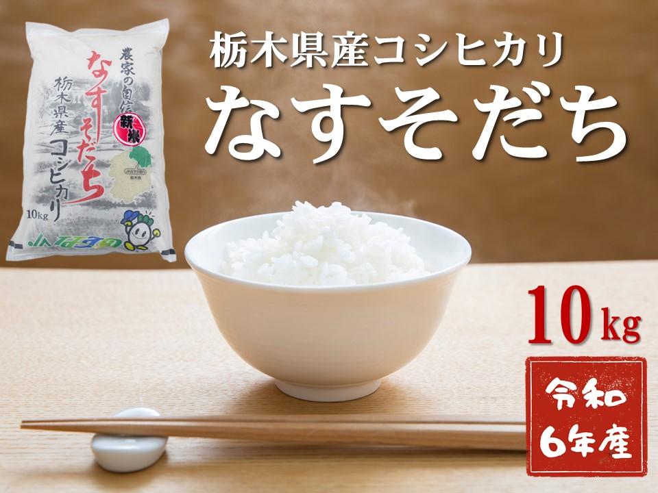 令和6年産 栃木県産　コシヒカリ　なすそだち　10kg ＪＡなすの産地直送　【大田原市・那須塩原市・那須町共通返礼品】