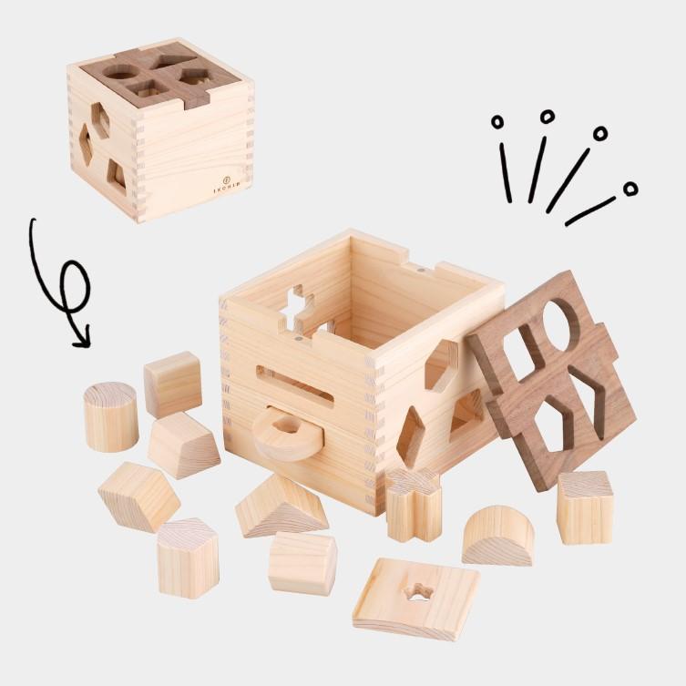 【ポイント交換専用】ひのきのおもちゃIKONIH(アイコニー)の知育玩具　ドロップボックス