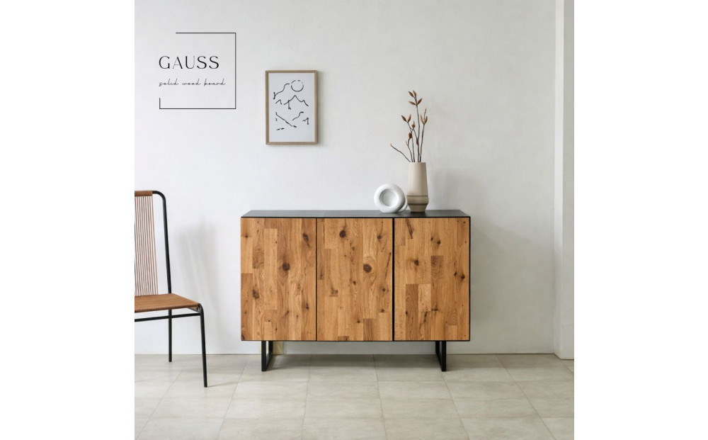 【&nbsp;GAUSS&nbsp;】サイドボード【120cm】WO色