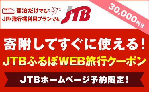 【京都市】JTBふるぽWEB旅行クーポン（30,000円分）