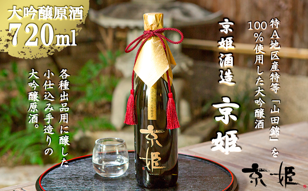 【京姫酒造】大吟醸原酒「京姫」袋吊り・斗壜取り雫酒720ml［ 京都 伏見 日本酒 人気 おすすめ ギフト プレゼント 贈答 ご自宅用 お取り寄せ ］ 