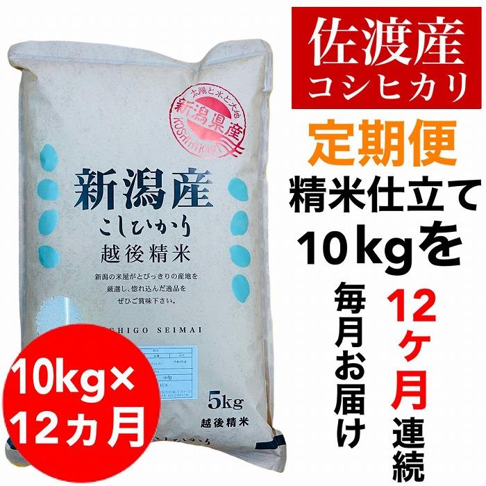 毎月定期便】佐渡羽茂産コシヒカリ 5kg×2袋(精米) 全12回 | JTBの