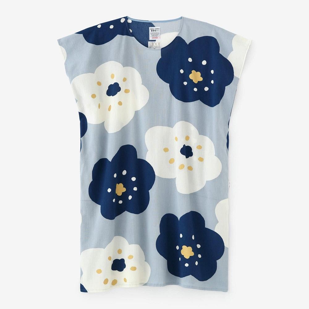 【SOU・SOU】高島縮&nbsp;20/20&nbsp;長方形衣(ちょうほうけい)/ほほえみ&nbsp;白花色&nbsp;女Fサイズ｜京都&nbsp;SOUSOU&nbsp;シャツ&nbsp;ワンピース&nbsp;人気ブランド［&nbsp;テキスタイルデザイン&nbsp;京都&nbsp;ブランド&nbsp;ワンピ&nbsp;半袖&nbsp;ソウソウ&nbsp;おしゃれ&nbsp;人気&nbsp;おすすめ&nbsp;シンプル&nbsp;柄&nbsp;旅行&nbsp;おでかけ&nbsp;プレゼント&nbsp;ギフト&nbsp;お取り寄せ&nbsp;通販&nbsp;送料無料&nbsp;ふるさと納税&nbsp;］