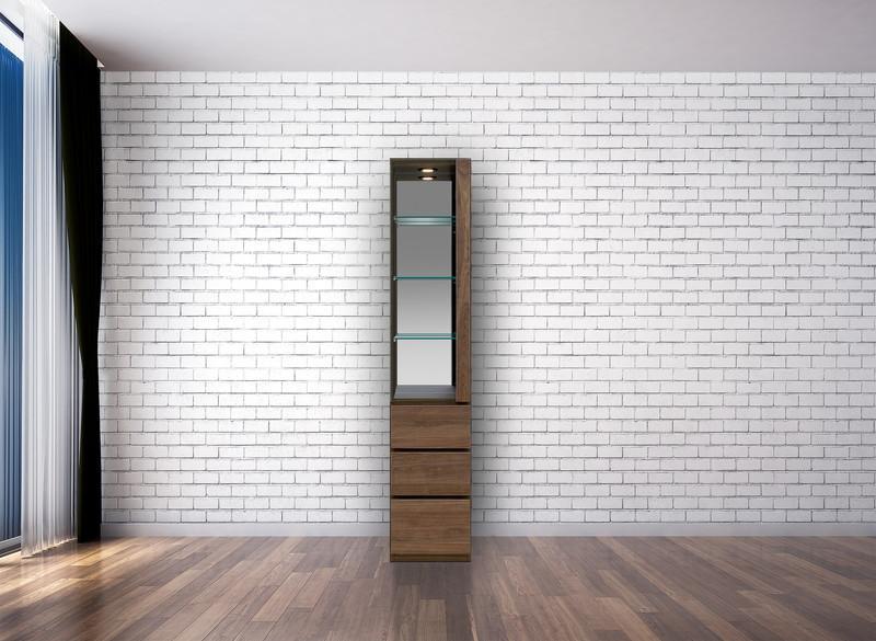 テラ&nbsp;幅40cm&nbsp;コレクションボード&nbsp;右開きタイプ&nbsp;大川家具【開梱設置】