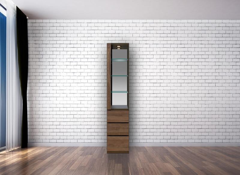 テラ&nbsp;幅40cm&nbsp;コレクションボード&nbsp;左開きタイプ&nbsp;大川家具【開梱設置】