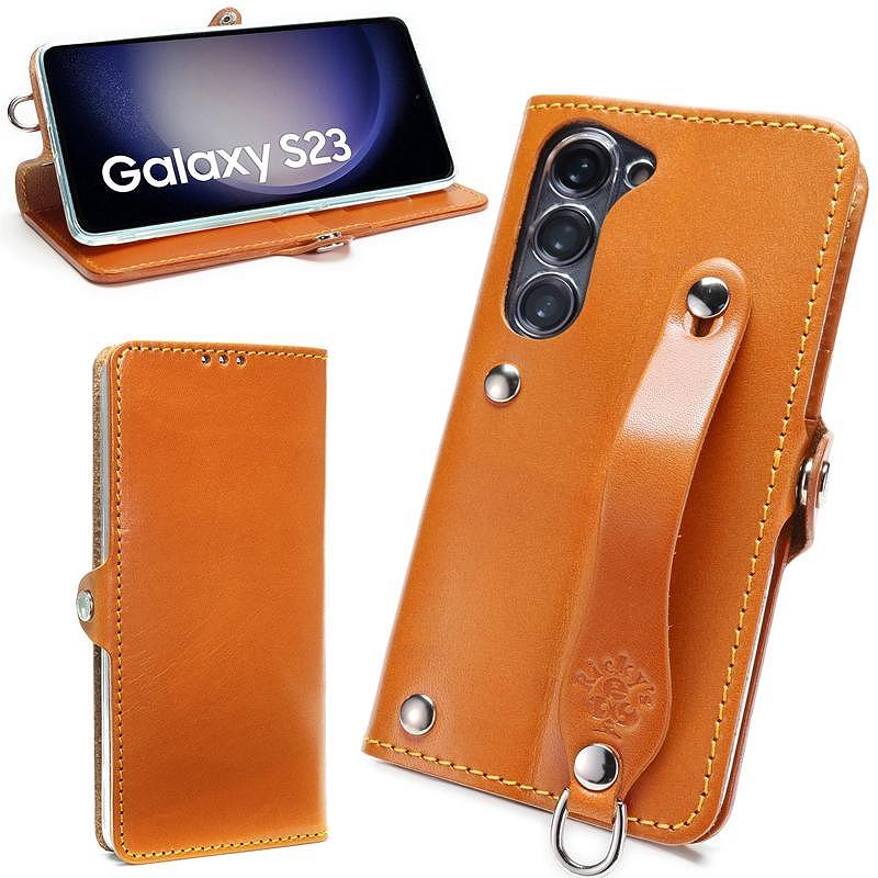 Galaxy S23 手帳型 レザーケース 栃木レザー＜右開き＞