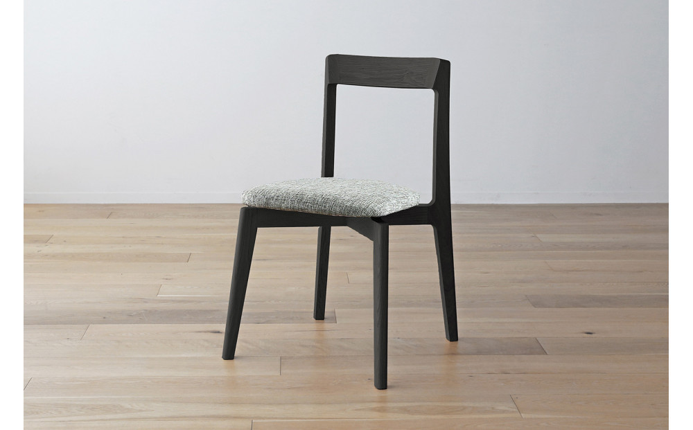 【開梱設置】高野木工&nbsp;RIALTO&nbsp;CHAIR&nbsp;リアルト&nbsp;チェア&nbsp;オーク(グレー塗装)&nbsp;布座&nbsp;【10年保証】