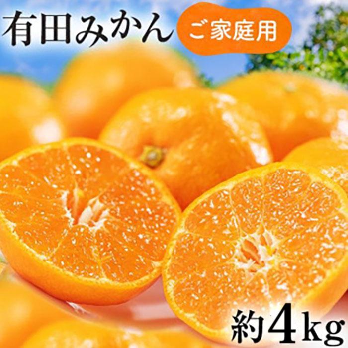 ご家庭用 完熟 有田みかん 約4kg 【先行予約  2024年11月上旬～11月下旬発送 】 【訳あり】