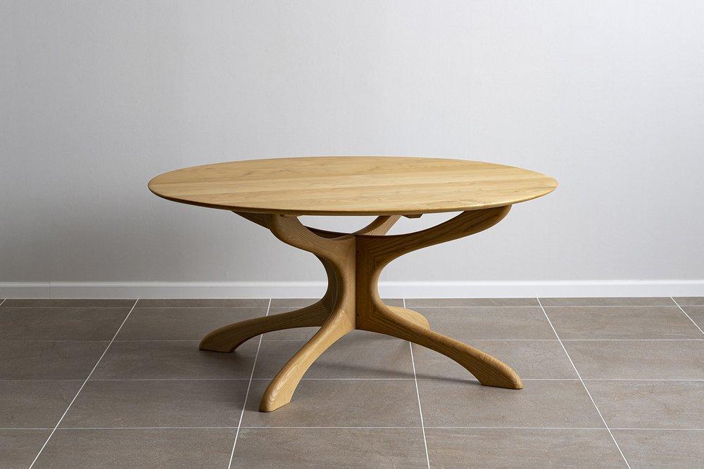 【FILE FURNITURE WORKS】ダイニングテーブル（DT-5 Round Table）［ 京都 家具 インテリア テーブル おしゃれ 高級 人気 おすすめ 国産 職人 一点もの オーダー 東京 田園調布 ショールーム ］