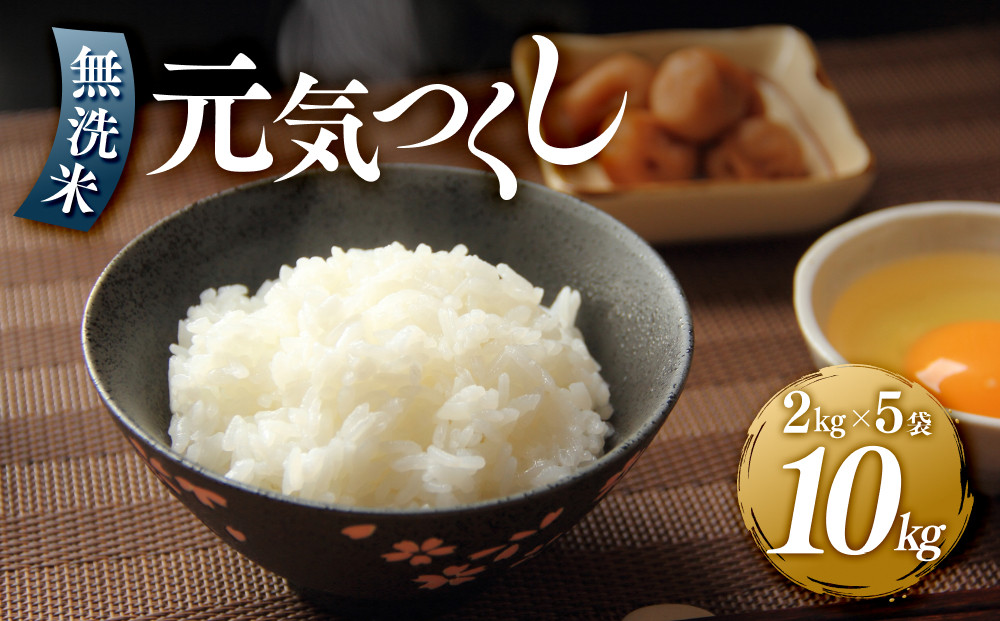 【年内発送】＜令和7年産新米＞元気つくし無洗米2kg×5袋&nbsp;【無洗米&nbsp;精米&nbsp;ご飯&nbsp;ごはん&nbsp;米&nbsp;お米&nbsp;元気つくし&nbsp;ブランド&nbsp;小分け&nbsp;包装&nbsp;&nbsp;備蓄米&nbsp;便利&nbsp;筑前町産&nbsp;旬&nbsp;おにぎり&nbsp;お弁当&nbsp;食品&nbsp;筑前町ふるさと納税&nbsp;ふるさと納税&nbsp;筑前町&nbsp;福岡県&nbsp;送料無料&nbsp;AB012】