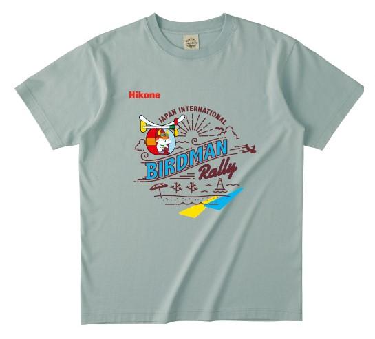 ひこにゃん×鳥人間　ふるさと納税限定デザイン　Tシャツ　かすみグリーンXXLサイズ