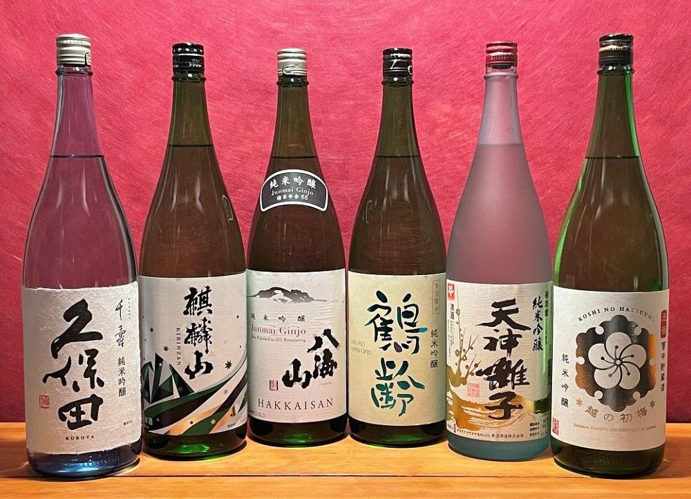 新潟の厳選酒蔵 純米吟醸飲み比べセット(1800ml×6本)