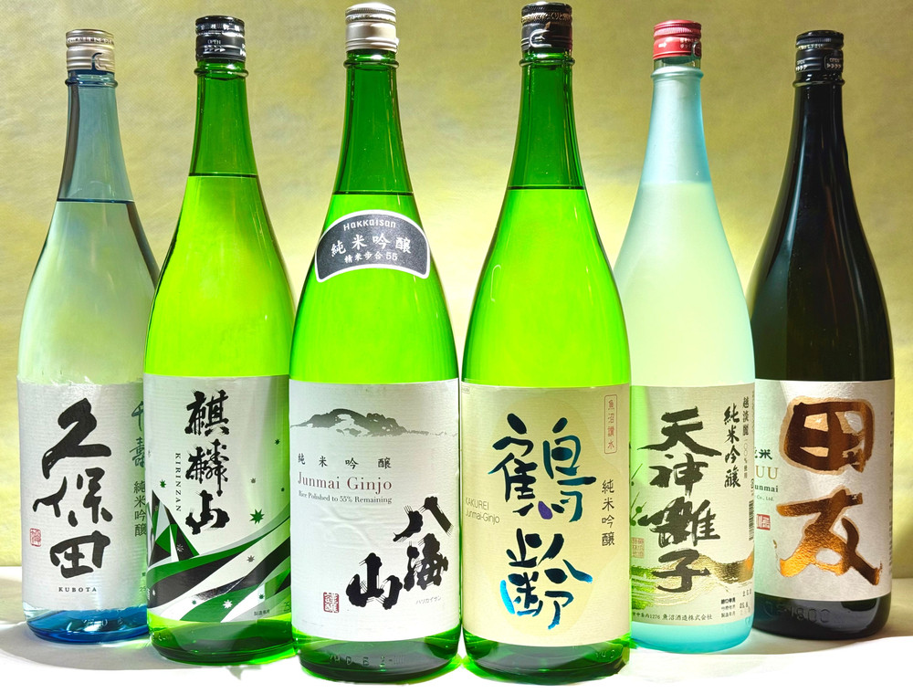 新潟の厳選酒蔵&nbsp;純米吟醸飲み比べセット(1800ml×6本)