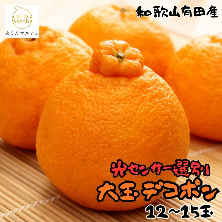 和歌山有田の濃厚大玉デコポン&nbsp;12～15玉&nbsp;約5kg［先行予約］［MS79w］