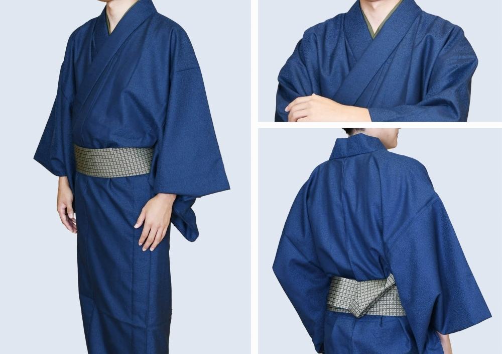 八王子織物業の技術で織り上げた着物 紋ウール地（毛90％ナイロン