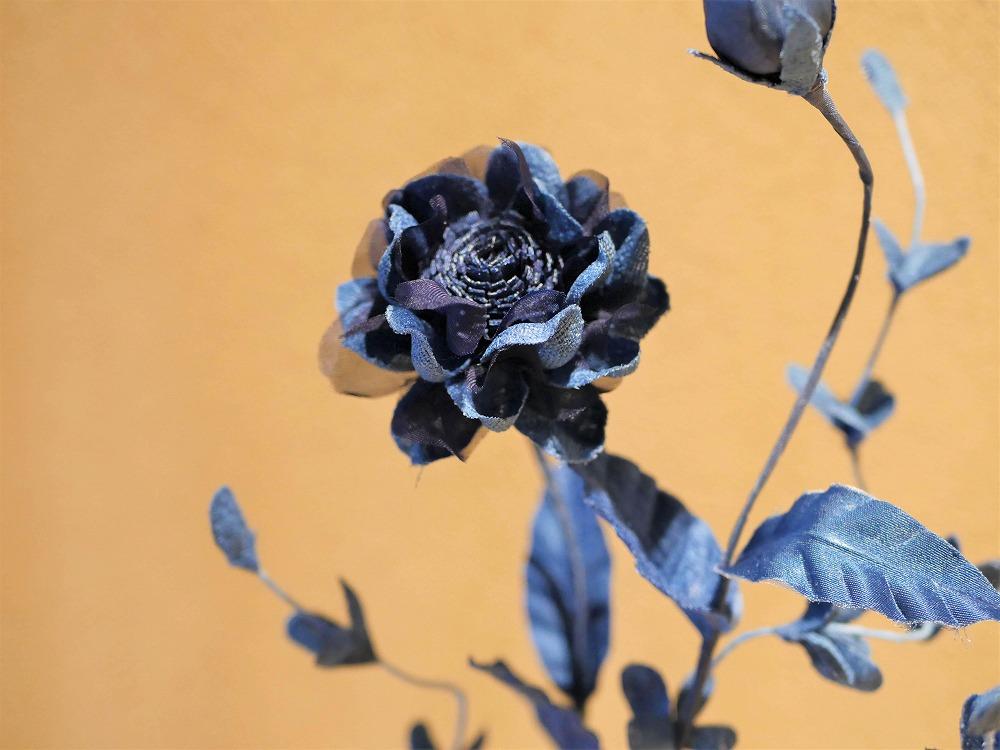 藍染花一輪挿しアレンジ 小【百日草】 | JTBのふるさと納税サイト [ふるぽ]