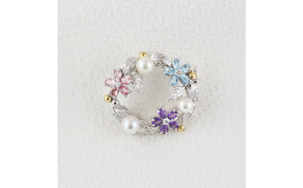 かわさきマイスター・現代の名工(令和6年黄綬褒章受章)が製作するSV/K18ブローチ