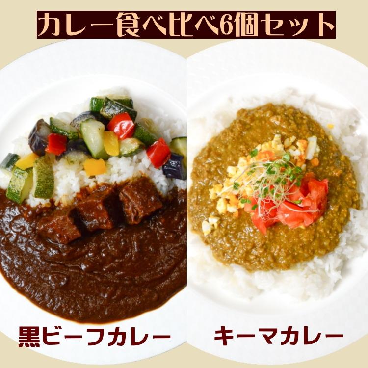 JS05黒ビーフカレー3個とキーマカレー3個のセット