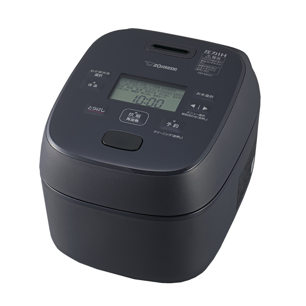 象印&nbsp;圧力IH炊飯ジャー&nbsp;(&nbsp;炊飯器&nbsp;)&nbsp;「&nbsp;極め炊き&nbsp;」(&nbsp;4合炊き&nbsp;)&nbsp;&nbsp;NWMC07-BZ&nbsp;スレートブラック