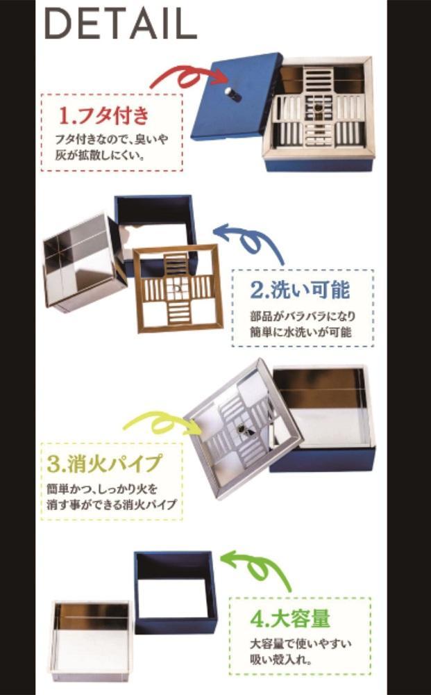 ASH BRICK clean 卓上型灰皿 カーキグリーン | JTBのふるさと納税