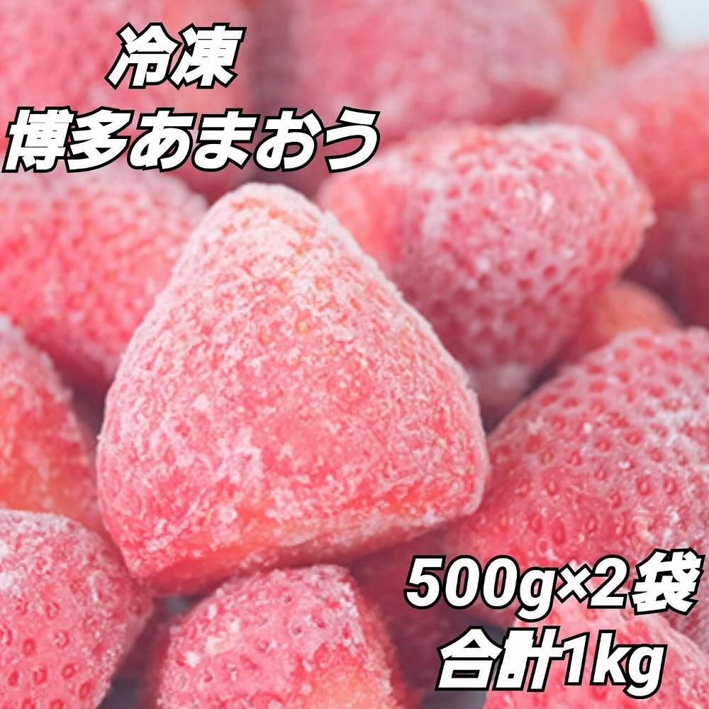 福岡県産【博多冷凍あまおう】約500g×2袋 合計約1kg