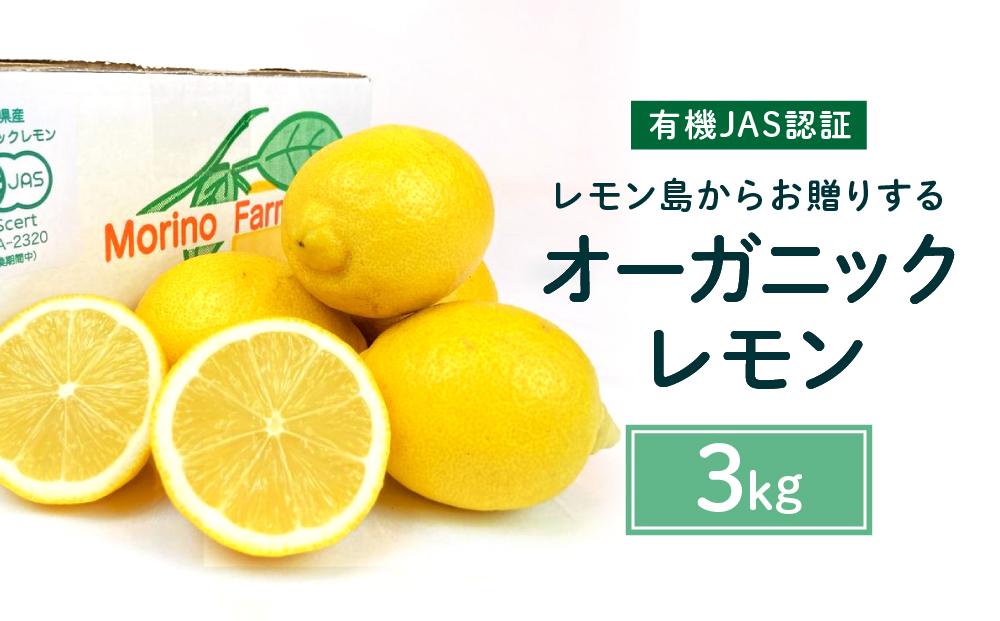 【有機JAS認証】レモン島からお贈りするオーガニックレモン ３kg 有機レモン 産直 国産 有機栽培