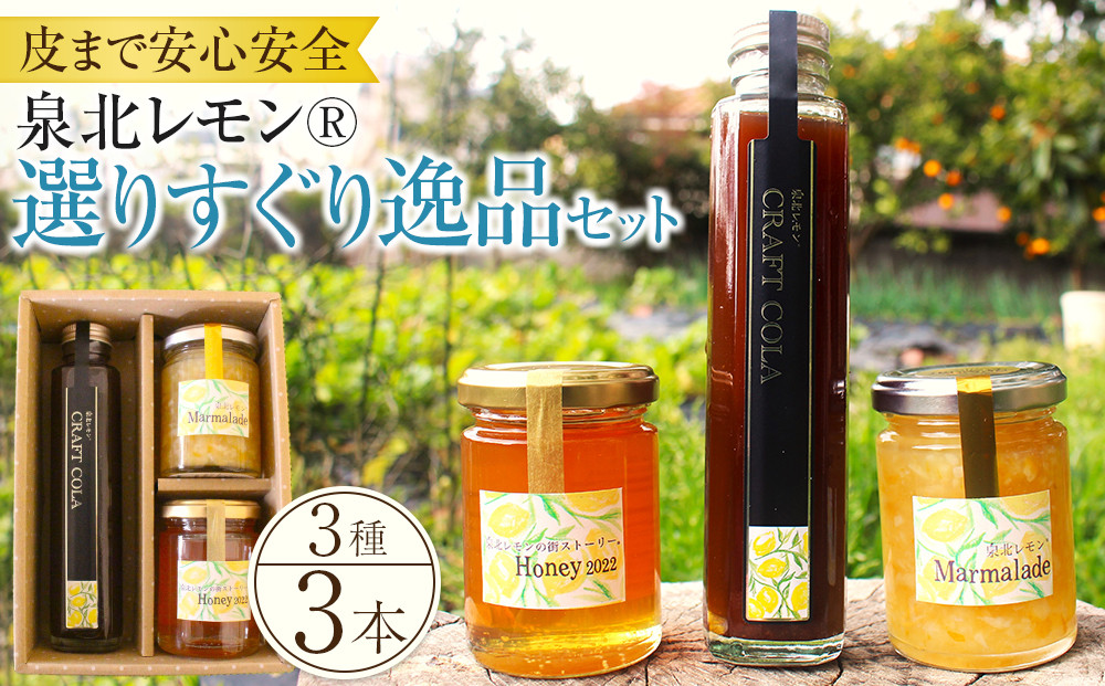 泉北レモン(R)選りすぐり逸品 3本セット