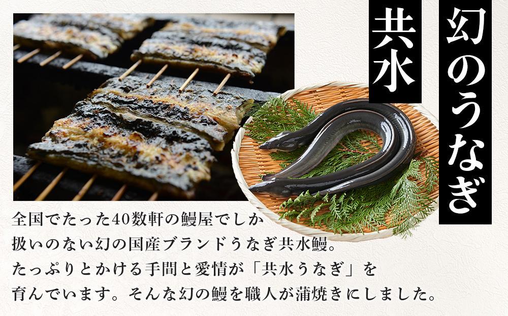 幻の国産ブランド鰻 共水うなぎのかば焼き 1串（約115g）タレ・山椒