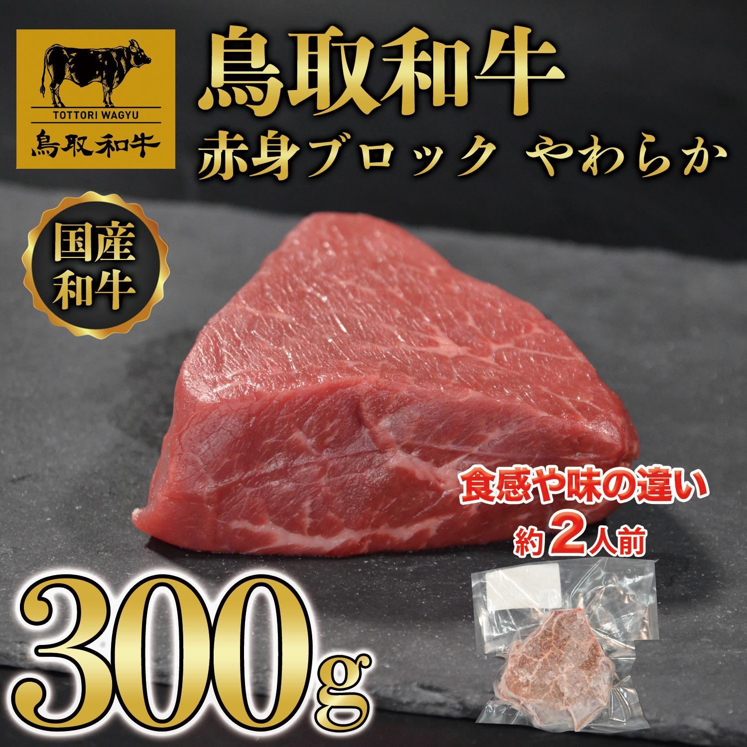 鳥取和牛 赤身肉 ブロック やわらか 300g KT010-023