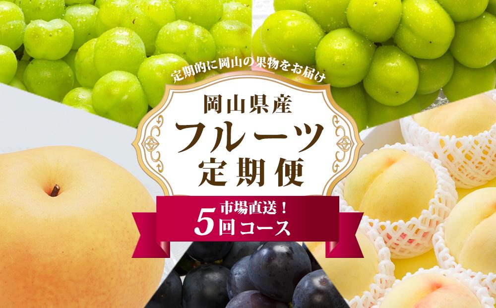 フルーツ 定期便 2026年 フルーツ王国 岡山を堪能 5回コース 桃 もも 葡萄 ぶどう 梨 なし岡山県産 国産 果物 セット ギフト