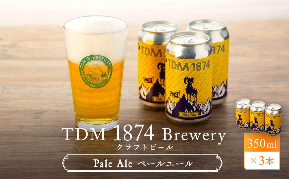 TDM 1874 Brewery クラフトビール Pale Ale ペールエール (350ml×3本)【お酒・地ビール・酒】